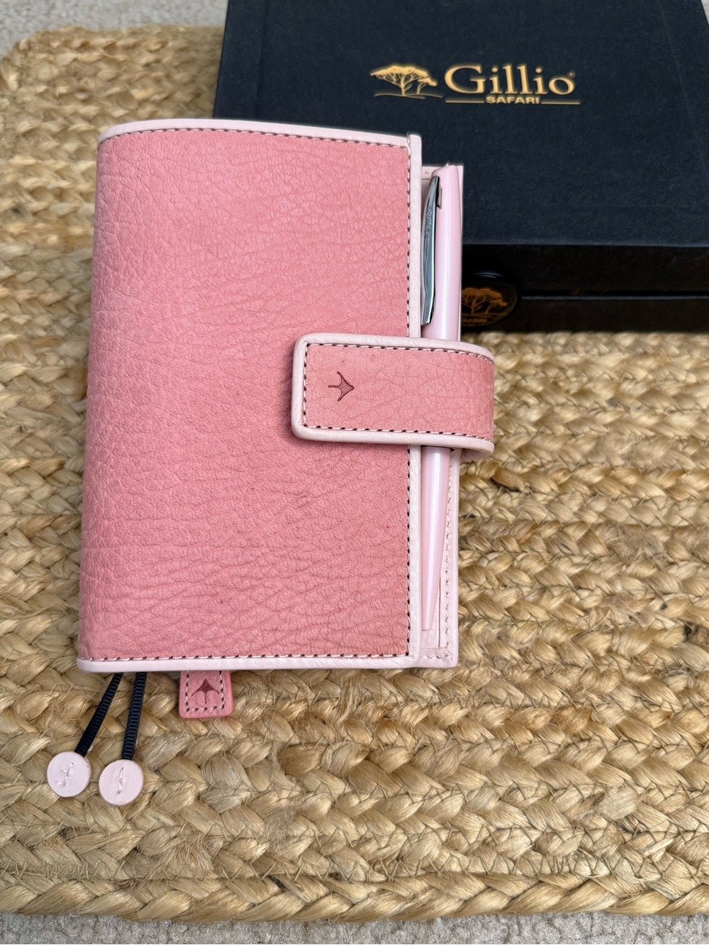 Collectible Gillio Firenze Flamingo Safari collection pocket with custom pen